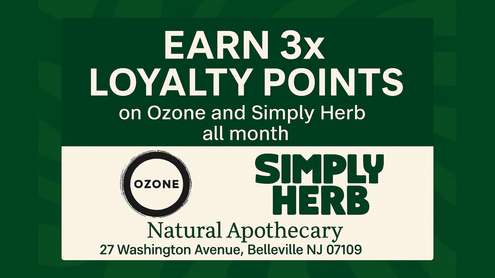 Earn 3X Loyalty Points 