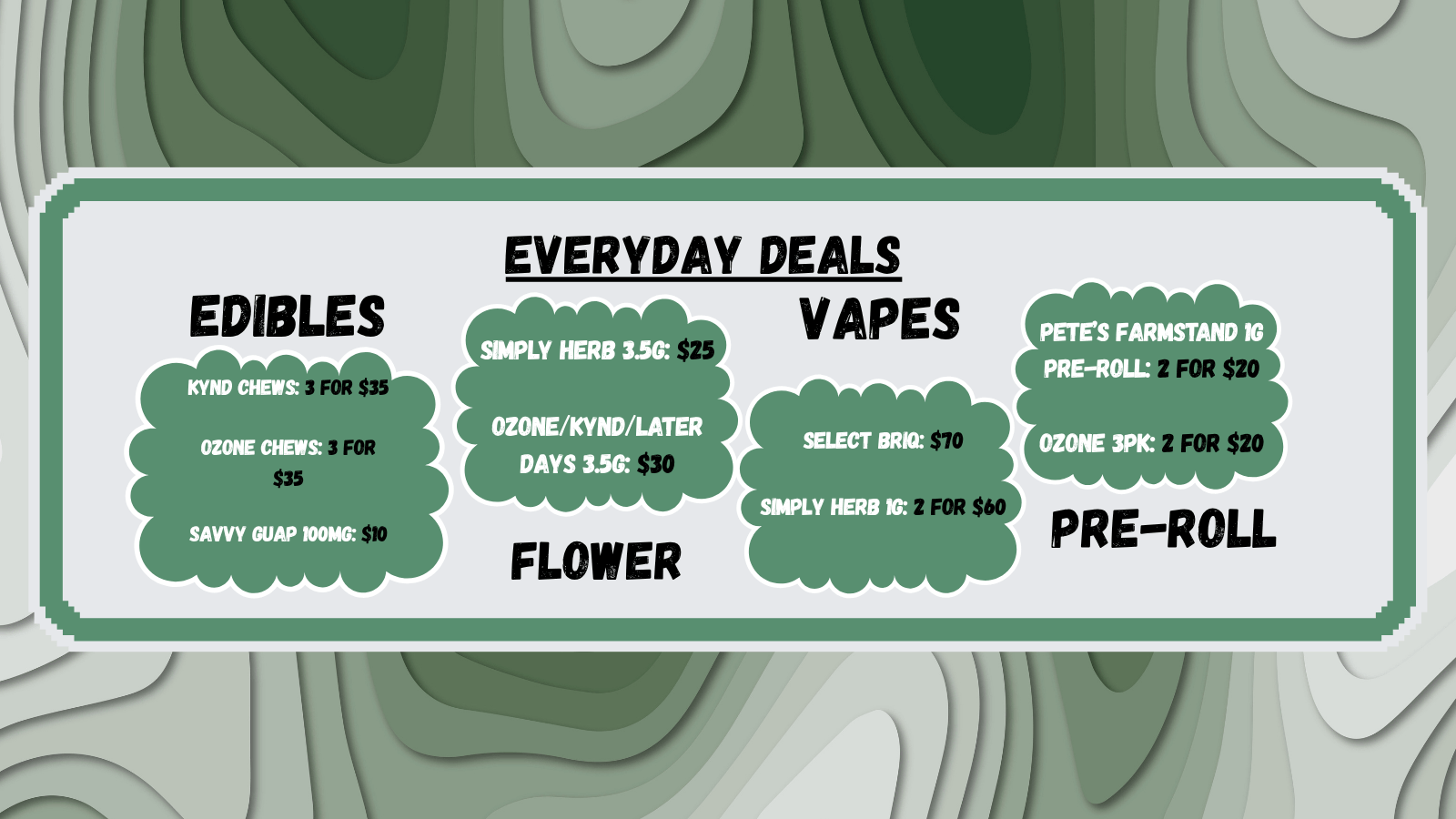Every Day deals web banner