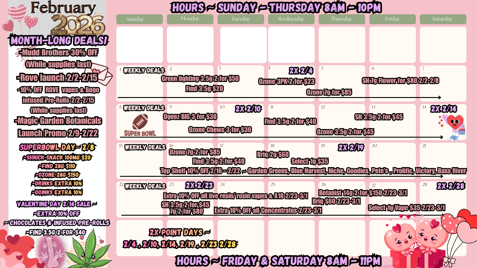 February 2026 Events