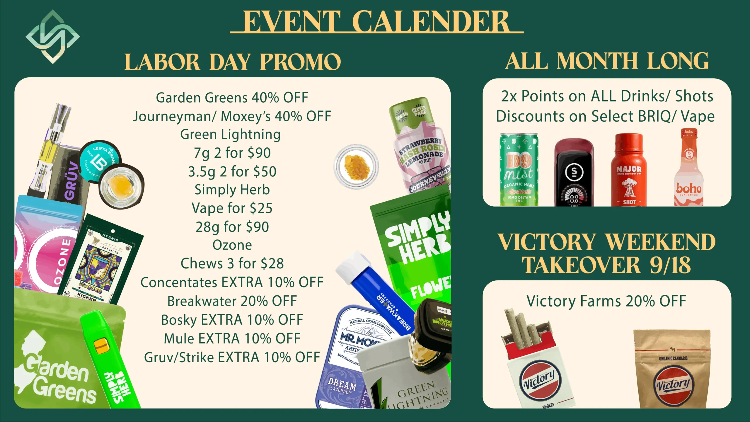 September Event Calendar